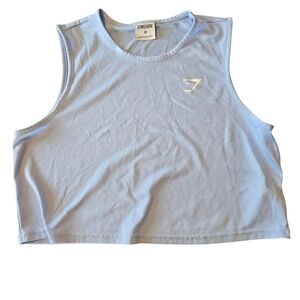 Gymshark Sky Blue Women's Crop Top Medium